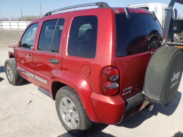 1J4GL58K57W696381 - 2007 JEEP LIBERTY LIMITED RED photo 2