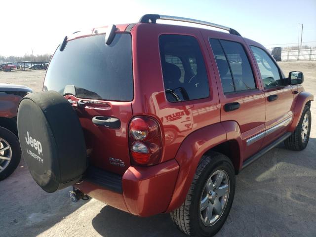 1J4GL58K57W696381 - 2007 JEEP LIBERTY LIMITED RED photo 3