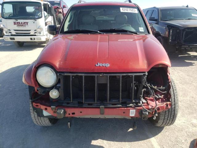 1J4GL58K57W696381 - 2007 JEEP LIBERTY LIMITED RED photo 5