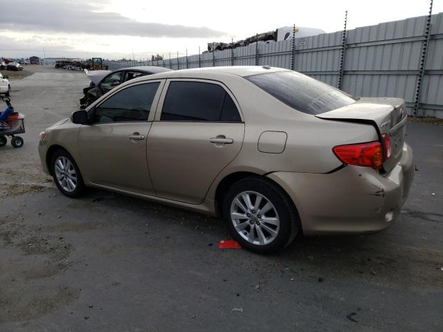 1NXBU40E89Z055264 - 2009 TOYOTA COROLLA BASE GOLD photo 2