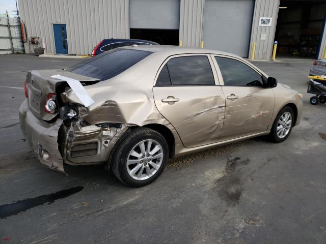 1NXBU40E89Z055264 - 2009 TOYOTA COROLLA BASE GOLD photo 3