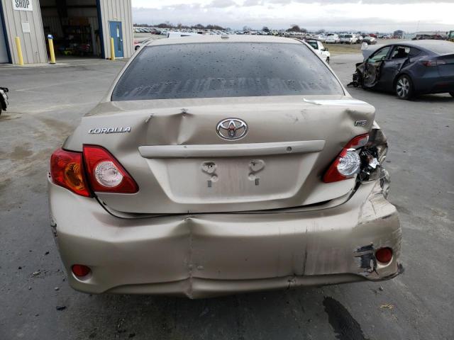 1NXBU40E89Z055264 - 2009 TOYOTA COROLLA BASE GOLD photo 6
