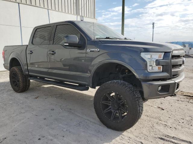 1FTEW1EF0GFB64704 - 2016 FORD F150 SUPERCREW GRAY photo 4