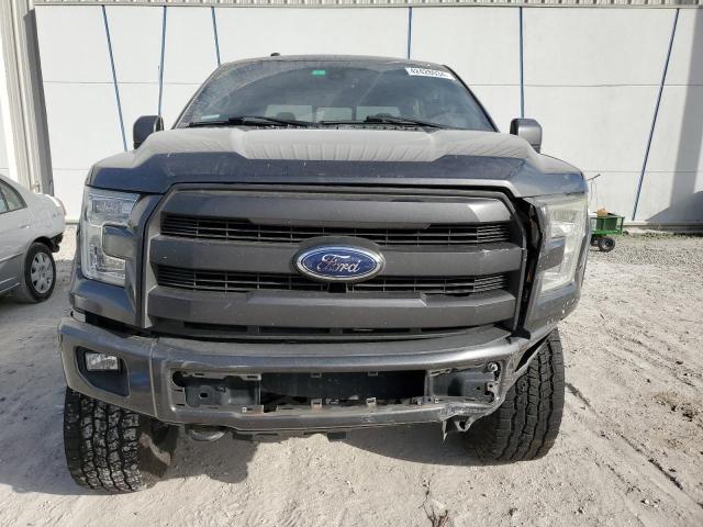 1FTEW1EF0GFB64704 - 2016 FORD F150 SUPERCREW GRAY photo 5