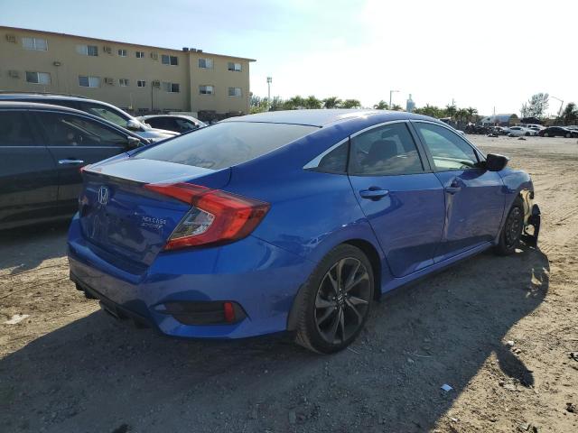 19XFC2F82KE038091 - 2019 HONDA CIVIC SPORT BLUE photo 3