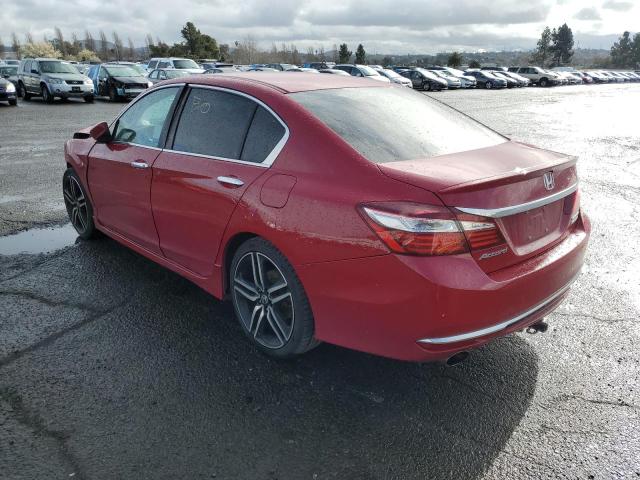 1HGCR2F17HA278478 - 2017 HONDA ACCORD SPORT SPECIAL EDITION BURGUNDY photo 2