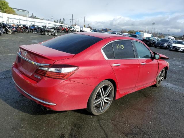 1HGCR2F17HA278478 - 2017 HONDA ACCORD SPORT SPECIAL EDITION BURGUNDY photo 3