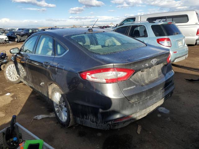 3FA6P0UU8FR160595 - 2015 FORD FUSION S HYBRID GRAY photo 2