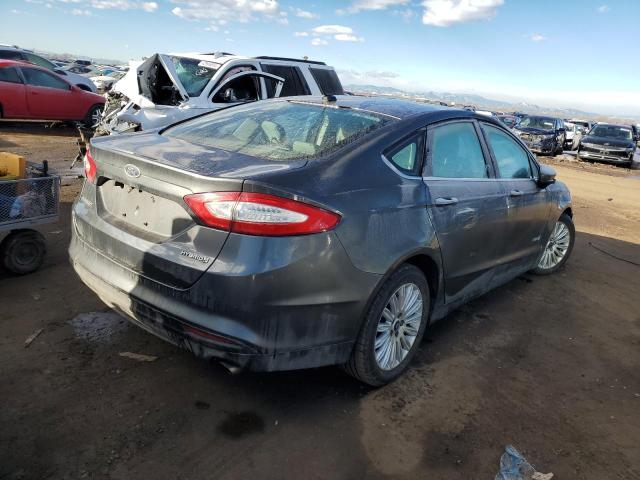 3FA6P0UU8FR160595 - 2015 FORD FUSION S HYBRID GRAY photo 3