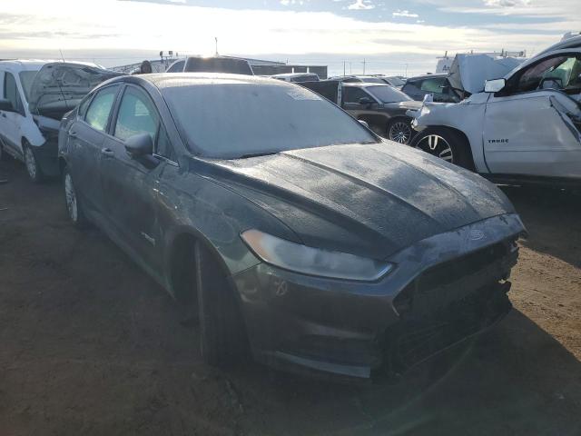 3FA6P0UU8FR160595 - 2015 FORD FUSION S HYBRID GRAY photo 4