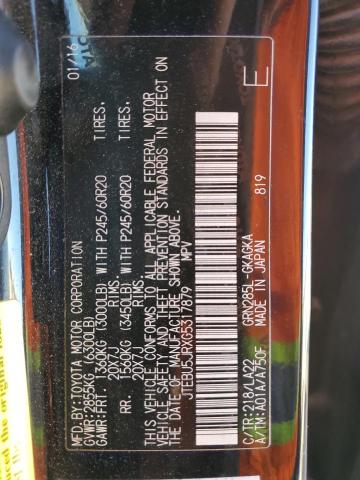 JTEBU5JRXG5317879 - 2016 TOYOTA 4RUNNER SR5/SR5 PREMIUM 黑色 照片 12