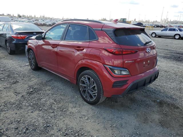 KM8K33A36NU790359 - 2022 HYUNDAI KONA N LINE RED photo 2