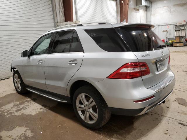 4JGDA5HB9EA389445 - 2014 MERCEDES-BENZ ML 350 4MATIC SILVER photo 2