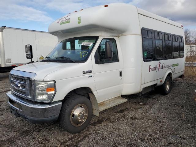 1FDEE3FL5BDA13408 - 2011 FORD ECONOLINE E350 SUPER DUTY CUTAWAY VAN WHITE photo 1