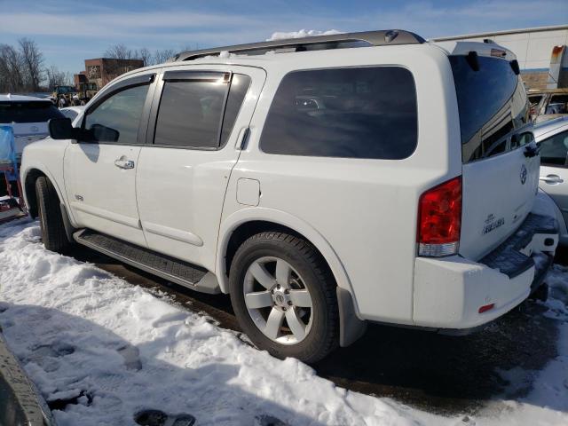 5N1AA08C28N629673 - 2008 NISSAN ARMADA SE WHITE photo 2