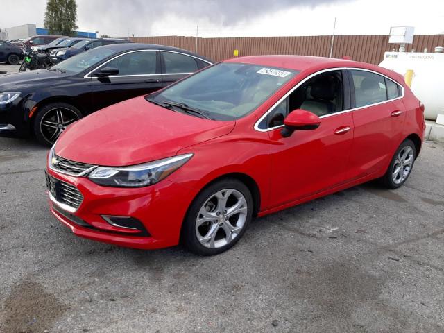 3G1BF6SM2JS626663 - 2018 CHEVROLET CRUZE PREMIER RED photo 1