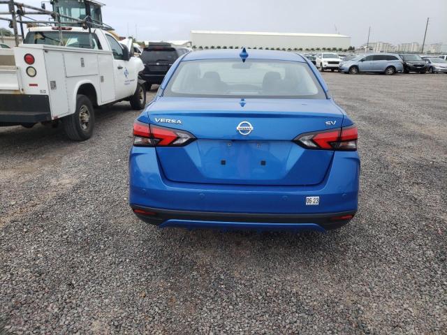 3N1CN8EVXML867502 - 2021 NISSAN VERSA SV BLUE photo 6