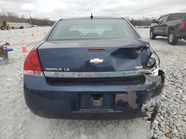 2G1WB58K681353827 - 2008 CHEVROLET IMPALA LS BLUE photo 6