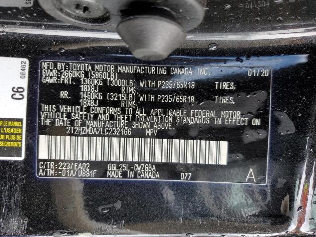 2T2HZMDA7LC232166 - 2020 LEXUS RX 350 BLACK photo 14