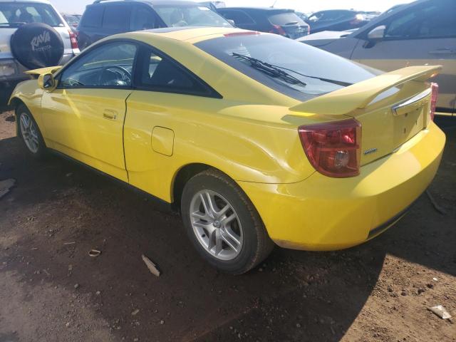 JTDDR32T150182086 - 2005 TOYOTA CELICA GT YELLOW photo 2