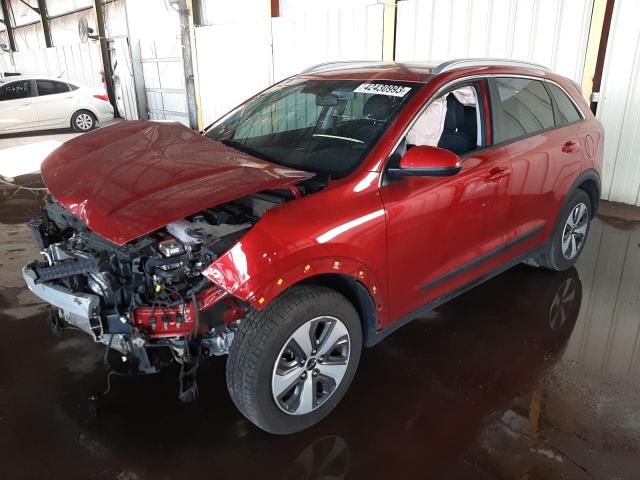 KNDCB3LC0N5502838 - 2022 KIA NIRO LX RED photo 1