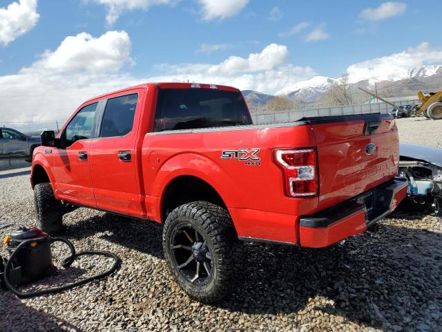 1FTEW1EP8KKC13415 - 2019 FORD F150 SUPERCREW RED photo 2