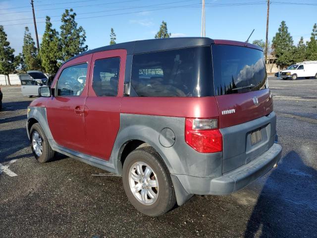 5J6YH18756L013265 - 2006 HONDA ELEMENT EX BURGUNDY photo 2