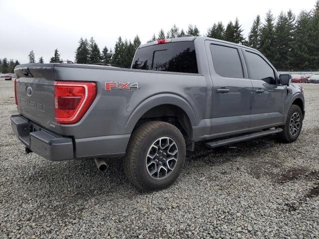 1FTFW1E83NKE76512 - 2022 FORD F150 SUPERCREW GRAY photo 3