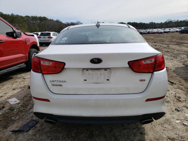 KNAGM4A71F5664256 - 2015 KIA OPTIMA LX WHITE photo 6