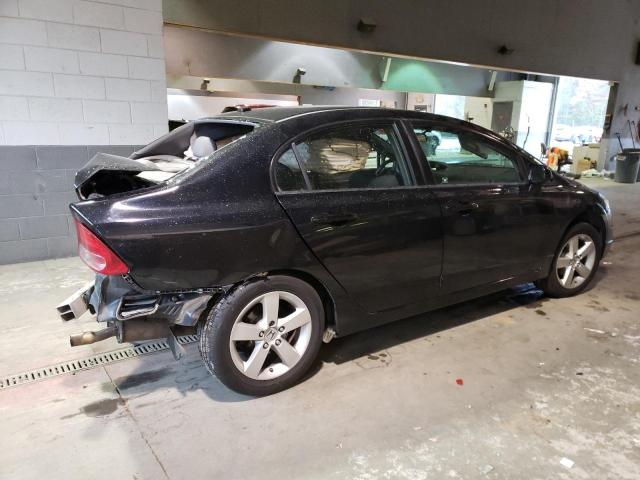 2HGFA16908H350837 - 2008 HONDA CIVIC EXL BLACK photo 3