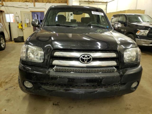 5TBDT44186S515121 - 2006 TOYOTA TUNDRA DOUBLE CAB SR5 BLACK photo 5