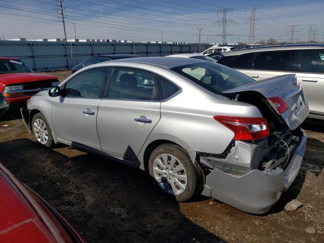 3N1AB7AP8HY369163 - 2017 NISSAN SENTRA S SILVER photo 2