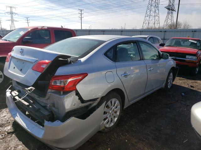 3N1AB7AP8HY369163 - 2017 NISSAN SENTRA S SILVER photo 3