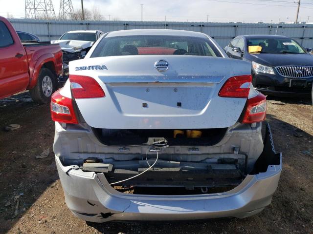 3N1AB7AP8HY369163 - 2017 NISSAN SENTRA S SILVER photo 6