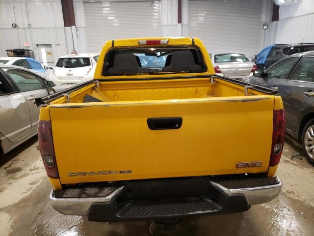 1GTDT136458254382 - 2005 GMC CANYON YELLOW photo 6