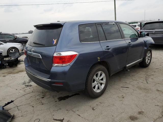 5TDZA3EH4CS017325 - 2012 TOYOTA HIGHLANDER BASE Көк фото 3