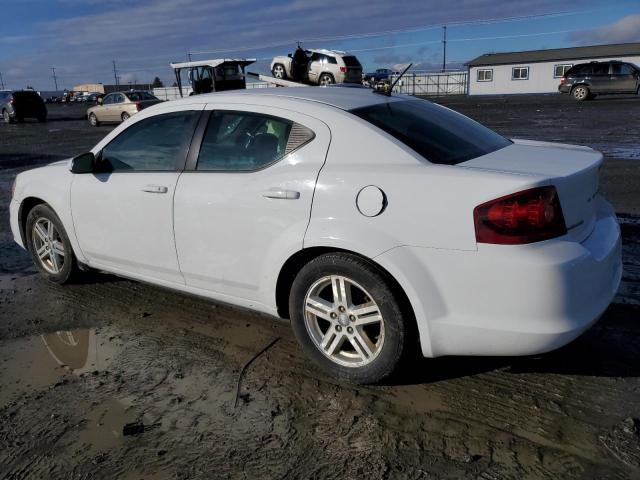 1C3CDZCB1CN192754 - 2012 DODGE AVENGER SXT WHITE photo 2