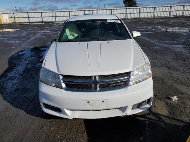 1C3CDZCB1CN192754 - 2012 DODGE AVENGER SXT WHITE photo 5