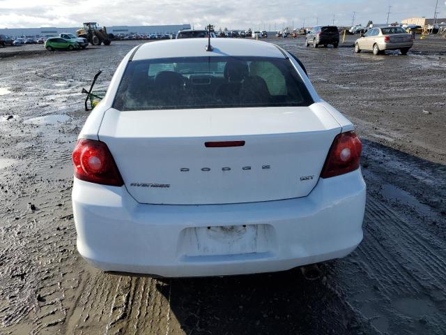 1C3CDZCB1CN192754 - 2012 DODGE AVENGER SXT WHITE photo 6