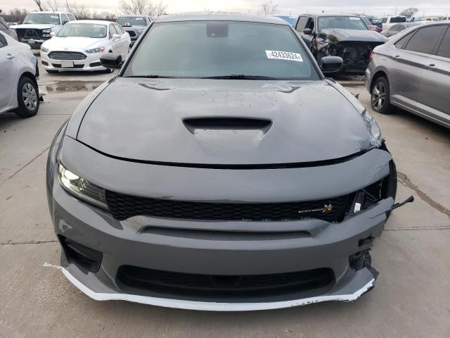2C3CDXGJ3PH672749 - 2023 DODGE CHARGER SCAT PACK GRAY photo 5
