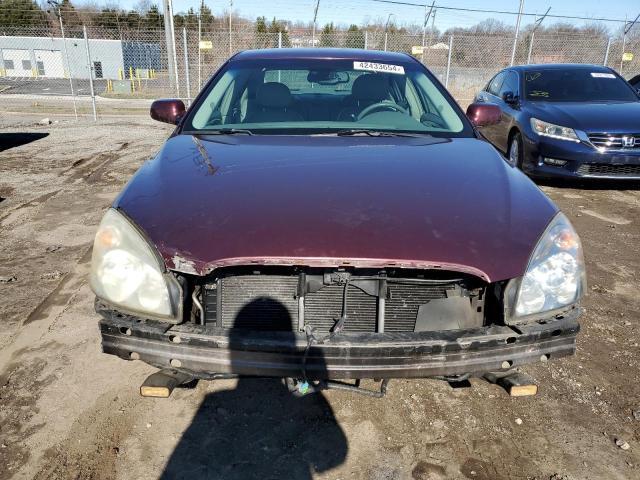 1G4HD57227U141954 - 2007 BUICK LUCERNE CXL BURGUNDY photo 5