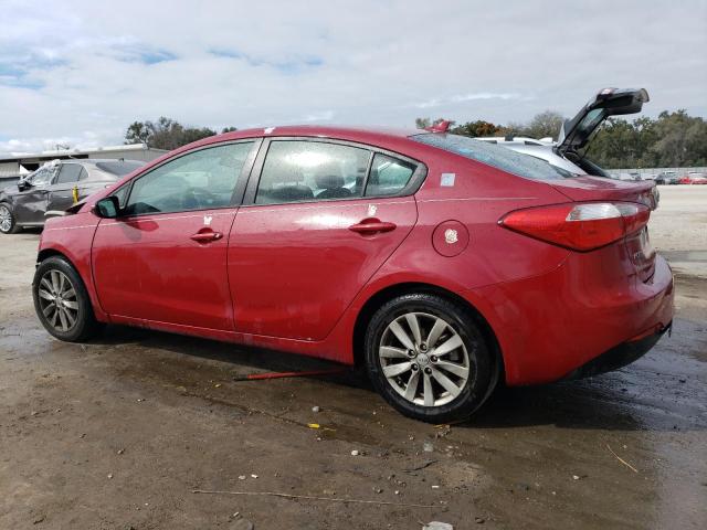 KNAFX4A69E5153452 - 2014 KIA FORTE LX RED photo 2