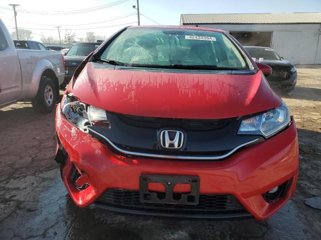 3HGGK5H8XFM742767 - 2015 HONDA FIT EX RED photo 5