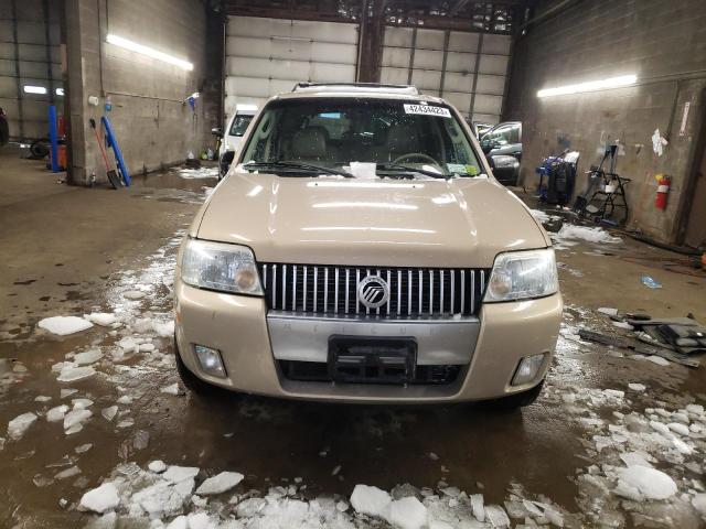 4M2YU91167KJ06450 - 2007 MERCURY MARINER LUXURY TAN photo 5