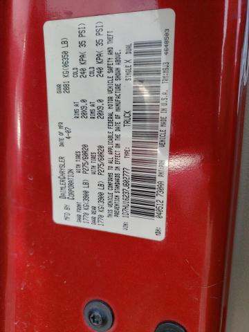 1D7HU16237J602777 - 2007 DODGE RAM 1500 ST RED photo 12