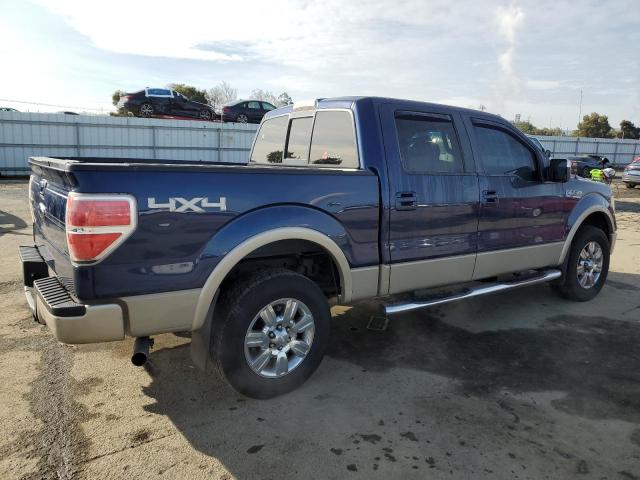 1FTPW14V89FA86919 - 2009 FORD F150 SUPERCREW BLUE photo 3