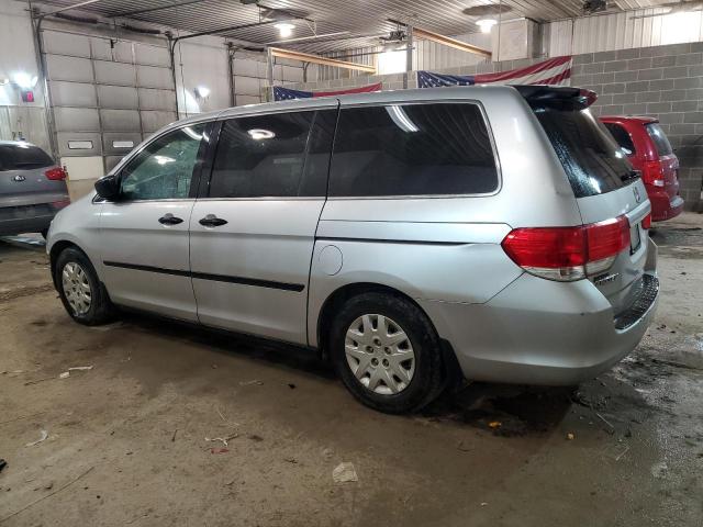 5FNRL3H20AB026669 - 2010 HONDA ODYSSEY LX SILVER photo 2