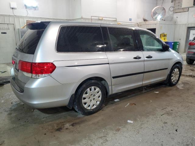 5FNRL3H20AB026669 - 2010 HONDA ODYSSEY LX SILVER photo 3