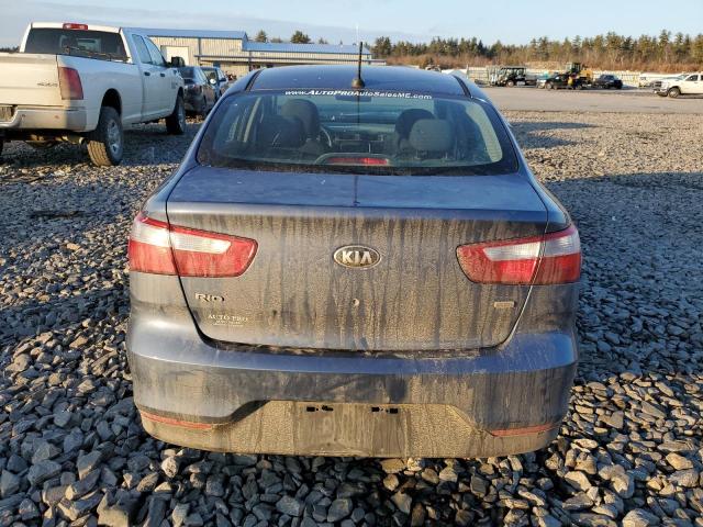 KNADM4A30G6589254 - 2016 KIA RIO LX BLUE photo 6