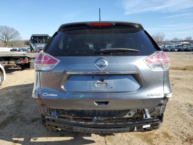 KNMAT2MVXGP614794 - 2016 NISSAN ROGUE S SILVER photo 6